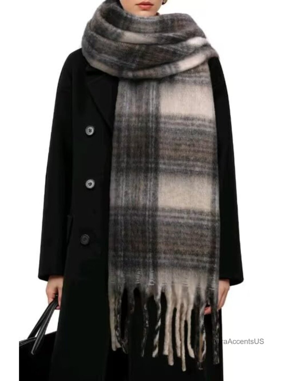 Oversized Chunky Winter Scarf Shawl Wrap Blanket Scarf for Women Lightweight